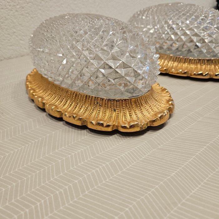 Limburg Glashütte - Lamp ornament (2) - Glas - Vintage, Antiek en Kunst, Curiosa en Brocante