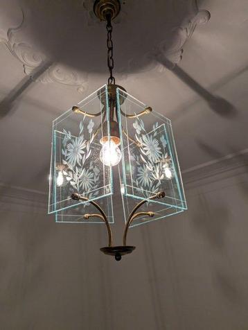Plafondlamp - Kristal - Geëts kristal beschikbaar voor biedingen