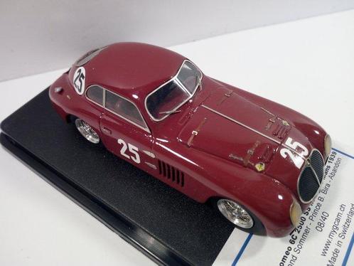 GCAM 1:43 - Model raceauto - Alfa Romeo 6c/2500SS Le Mans39, Hobby en Vrije tijd, Modelauto's | 1:5 tot 1:12