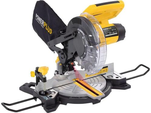 Powerplus POWX075700 Afkort- en verstekzaag - Zaag - 1500W -, Huis en Inrichting, Woonaccessoires | Overige, Zo goed als nieuw