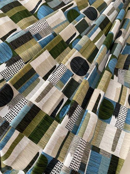 san leucio - tissu postmoderne exclusif optique abstrait, Antiek en Kunst, Antiek | Tapijten, Tafelkleden en Textiel