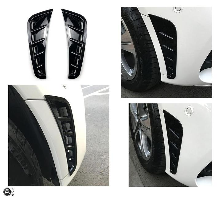 LUCHTINLAAT FRONTSPOILER ZWART VOOR MERCEDES W205 C-KLASSE +, Auto diversen, Auto-accessoires, Verzenden