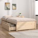 vidaXL Cadre de lit avec tiroirs 90x200 cm, Maison & Meubles, Chambre à coucher | Lits, Neuf, Verzenden