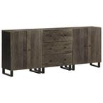 vidaXL 3-delige Dressoirs 60x33x75 cm massief mangohout, Huis en Inrichting, Kasten | Overige, Verzenden, Nieuw