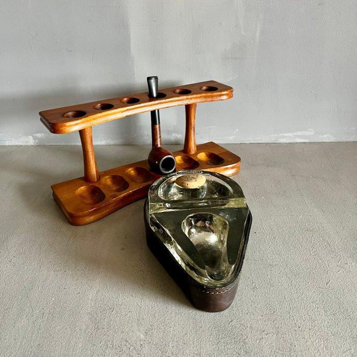 Zonder minimumprijs - Pijp - Hout, Glas, Leder - (3), Verzamelen, Rookartikelen, Aanstekers en Luciferdoosjes