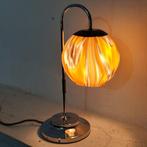Bureaulamp - Glas, Messing, Staal - Vintage bureau lamp, Antiek en Kunst