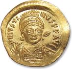 Byzantijnse Rijk. Justinus I (518-527 n.Chr.). Solidus, Timbres & Monnaies, Monnaies | Europe | Monnaies non-euro