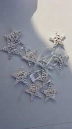 Guirlande rieten sterren White Wash 130 cm 12 stuks, Huis en Inrichting, Nieuw