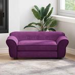 vidaXL Hondenbank 72x45x30 cm pluche bordeauxrood, Dieren en Toebehoren, Verzenden, Nieuw