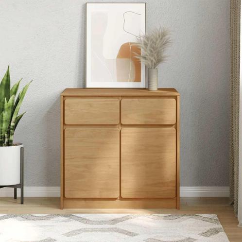 vidaXL Dressoir SAUDA 80x43x75,5 cm massief grenenhout, Huis en Inrichting, Kasten | Dressoirs, Nieuw, Verzenden