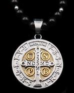 Collier d’Exorcisme–Croix de Saint Benoît & Obsidienne Noire, Antiek en Kunst