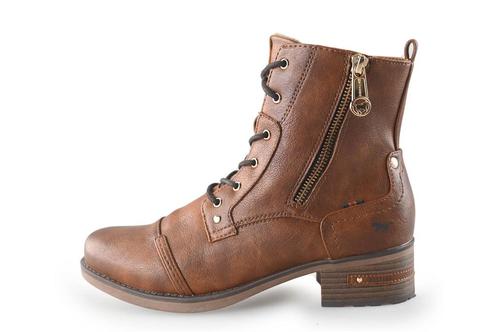 Mustang Veterboots in maat 39 Cognac | 5% extra korting, Kleding | Dames, Schoenen, Overige kleuren, Zo goed als nieuw, Overige typen