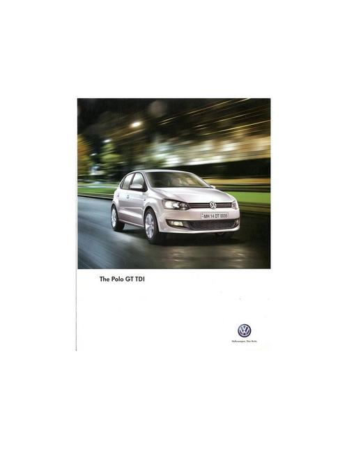 2013 VOLKSWAGEN POLO GT TDI BROCHURE ENGELS, Boeken, Auto's | Folders en Tijdschriften