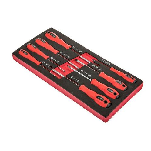 Schroevendraaierset 8 delen. – set schroevendraaiers in soft, Doe-het-zelf en Bouw, Gereedschapskisten, Ophalen of Verzenden