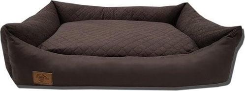 Moderne hondenmand bruin - Design hondenbed 100x70 cm - W..., Dieren en Toebehoren, Hondenmanden, Nieuw, Stof, Ophalen of Verzenden