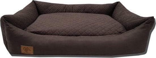 Moderne hondenmand bruin - Design hondenbed 100x70 cm - W..., Dieren en Toebehoren, Hondenmanden, Nieuw, Stof, Ophalen of Verzenden