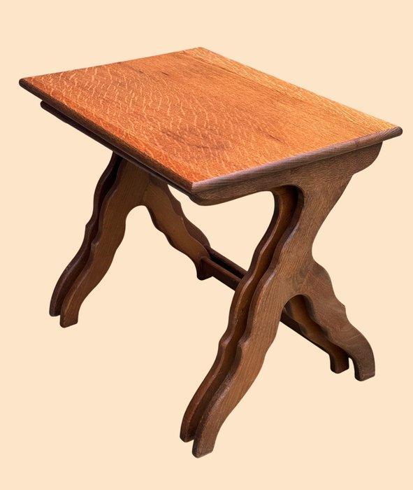 Bijzettafel (2) - Eik - Amsterdamse School, Antiek en Kunst, Curiosa en Brocante