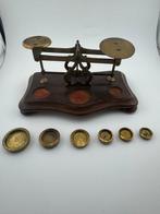 john cooke - Post/brieven weegschaal - Verguld messing, Eik