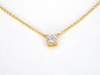 Veiling - Halsketting geel solitair briljant 1.00 carat, Nieuw