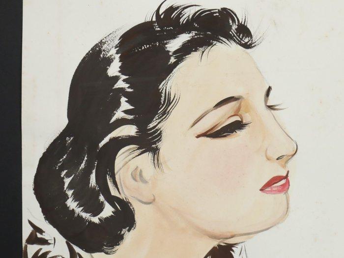 Japanese Beauty (Bijin) Portrait - Iwata Sentaro ( ) -, Antiek en Kunst, Antiek | Overige Antiek