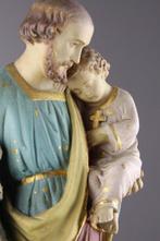 Statue, Jozef met Kind - 39 cm - Plâtre
