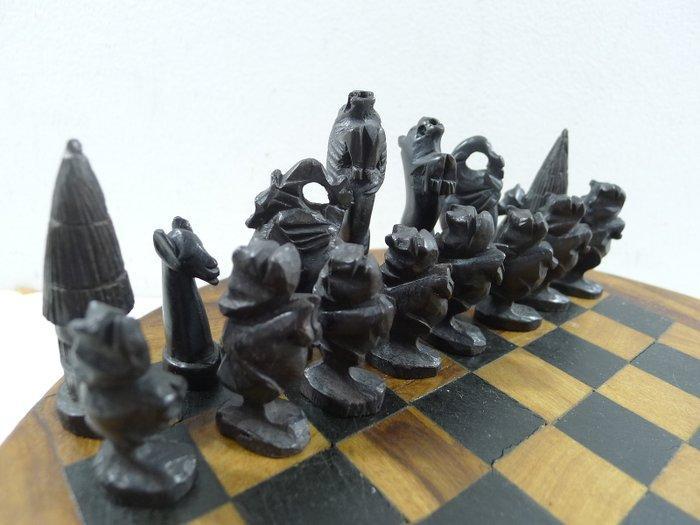 Jeu d échecs en os de chameau Sénégal 1960/70 art tribal, Antiek en Kunst, Curiosa en Brocante