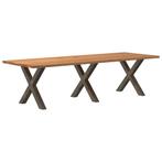 vidaXL Eettafel rechthoekig 280x100x74 cm massief eikenhout, Huis en Inrichting, Verzenden, Nieuw