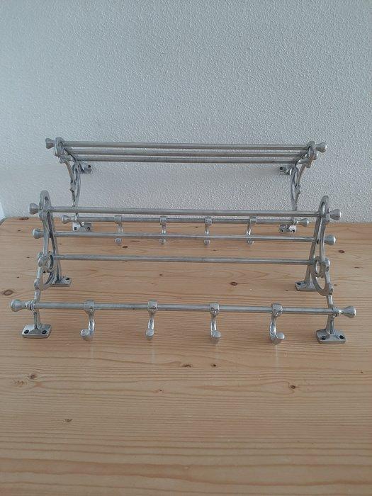 Kapstok - Aluminium, IJzer - Europa - Art deco Kapstok, Antiek en Kunst, Curiosa en Brocante