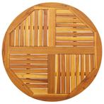 vidaXL Tafelblad rond Ø 90x2,2 cm massief acaciahout, Verzenden, Nieuw