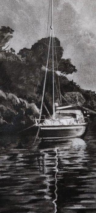 Yevhen Karpenko - Lake Orta, Antiquités & Art, Art | Objets design