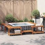 vidaXL Hot Tub Omgeving Bruin 250 x 250 cm Massief, Tuin en Terras, Zwembaden, Verzenden, Nieuw