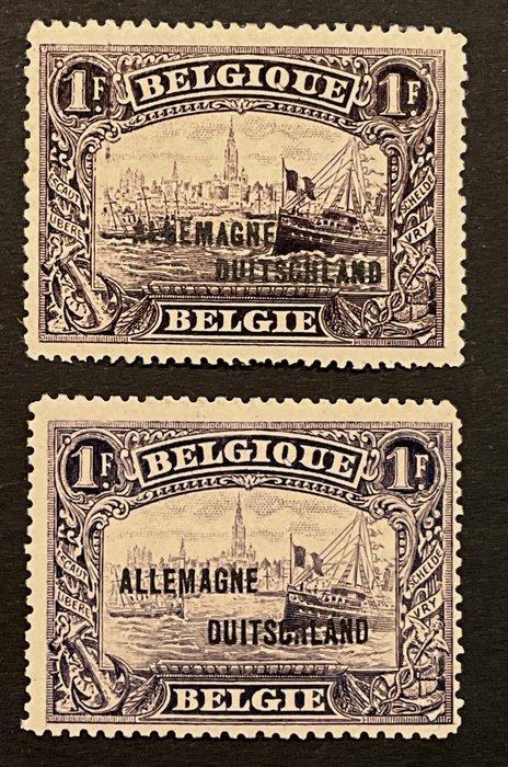 België 1919 - Bezettingszegels opdruk Allemagne -, Postzegels en Munten, Postzegels | Europa | België
