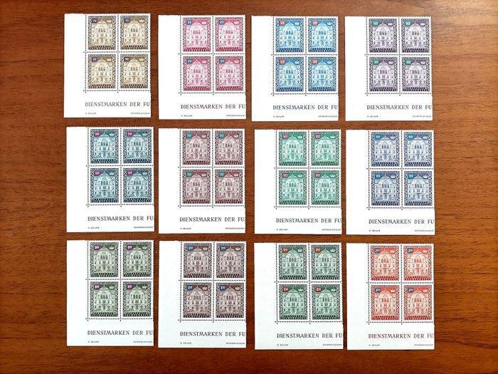 Liechtenstein 1968/1980 - Selectie van 93 blokken van 4 in, Postzegels en Munten, Postzegels | Europa | België