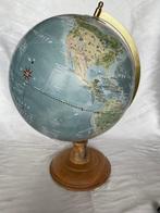 Globe - Vintage Globo mapa mundo en estructura de madera y