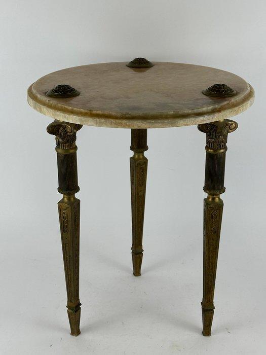 Bijzettafel - Onyx, Metaal - Een onyx tafel, Antiek en Kunst, Curiosa en Brocante