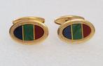 Christian Dior - Early 70s  Multicolored Resin - Verguld -
