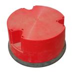 Opstap krukje rood 22 cm hoog met zwenkwieltjes gebruikt, Ophalen of Verzenden, Nieuw