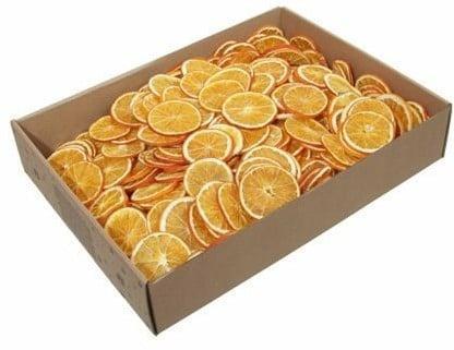 Sinaasappelschijfjes Oranje 1000 gram doos, Huis en Inrichting, Woonaccessoires | Kunstplanten en Kunstbloemen, Nieuw