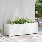 vidaXL Plantenbak verhoogd 100x43x35 cm PP wit, Tuin en Terras, Bloempotten, Verzenden, Nieuw
