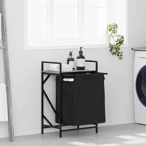 vidaXL Wasmand 1 vak met plank grijs sonoma eiken, Huis en Inrichting, Woonaccessoires | Overige, Nieuw, Verzenden