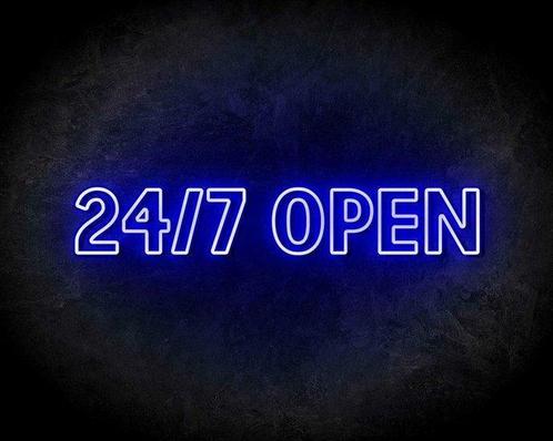 24/7 OPEN neon sign - LED neon reclame bord neon letters ..., Articles professionnels, Horeca | Autre, Envoi