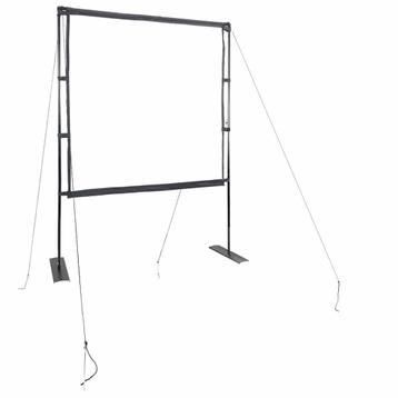 vidaXL Projectiescherm met statieven 89 inch 1:1, Verzenden