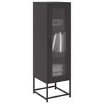 vidaXL Hoge kast 36x39x123 cm koudgewalst staal zwart, Huis en Inrichting, Verzenden, Nieuw