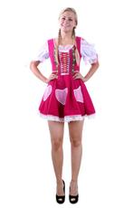 Kort Dirndl Tiroler Jurkje Heidi Roze 34 XS Jurk Oktoberfest, Ophalen of Verzenden