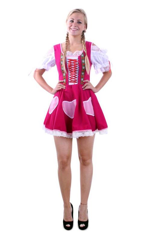 Kort Dirndl Tiroler Jurkje Heidi Roze 34 XS Jurk Oktoberfest, Vêtements | Femmes, Costumes de carnaval & Vêtements de fête, Enlèvement ou Envoi