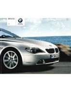 2005 BMW 6 SERIE COUPE CABRIO BROCHURE NEDERLANDS, Nieuw