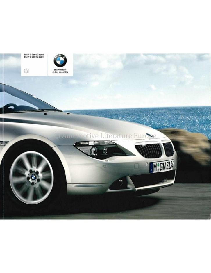 2005 BMW 6 SERIE COUPE CABRIO BROCHURE NEDERLANDS, Boeken, Auto's | Folders en Tijdschriften
