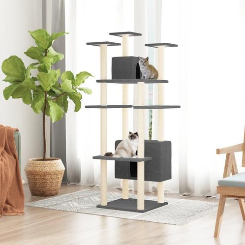 vidaXL Kattenmeubel met sisal krabpalen 162 cm donkergrijs, Dieren en Toebehoren, Katten-accessoires, Nieuw, Verzenden