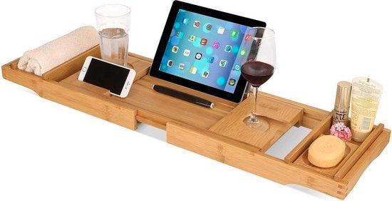 2dekans | LifeGoods Badplank - Uitschuifbaar - voor in Bad -, Maison & Meubles, Salle de bain | Linge de bain & Accessoires, Enlèvement ou Envoi