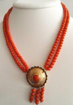 Ketting - 14 karaat Geel goud - Koraal, mooi bewerkt slot